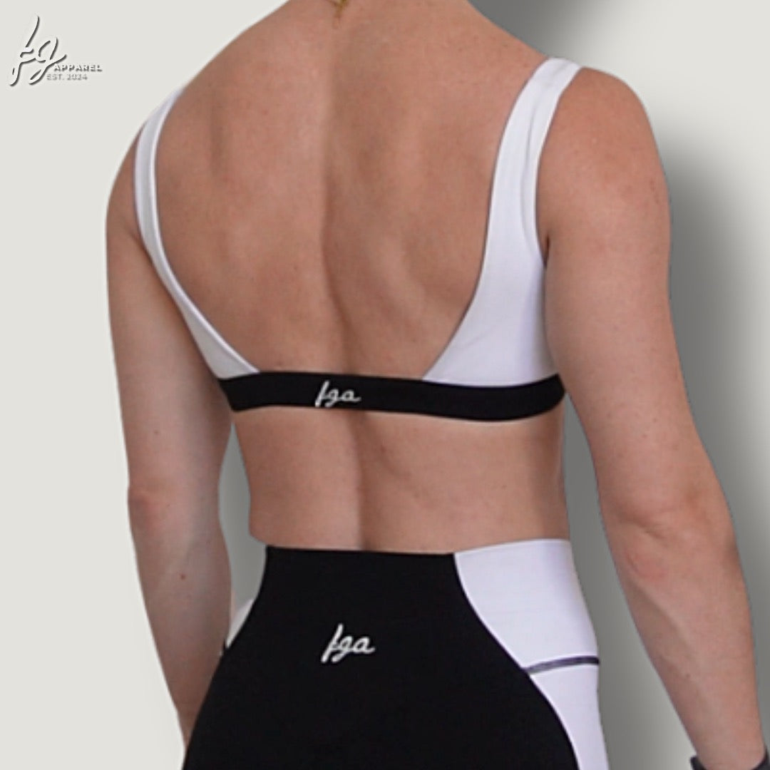 Piping Panel Sports Bra