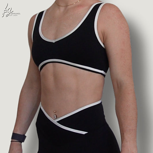 Piping Line Sports Bra