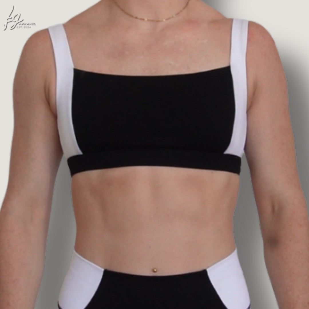 Piping Panel Sports Bra