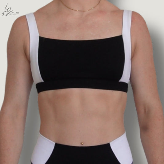 Piping Panel Sports Bra